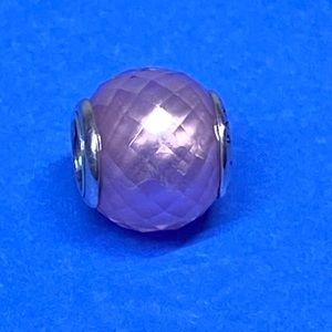 Pandora Silver 925 ALE Pink Petite Facets Charm .